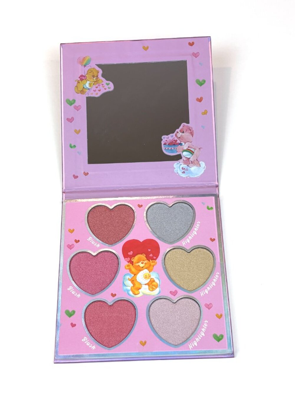 Taste Beauty x Care Bears collaboration Blush and Highlighter palette - 6 shades